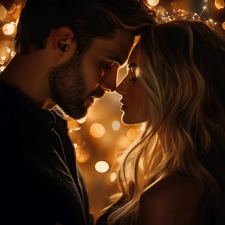 Hombre y mujer enamorados